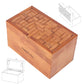Onietoiy Wooden Secret Puzzle Box - Big Beech Wood Money Holder, Unlocking Game, Retro Compartment Thinking Toy for Kids & Adults
