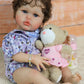 SCOM Reallife Reborn Baby Dolls Girl with Accessories - 20 Inchs Ultra Realistic Silicone Vinyl Doll  Lifelike Soft Weighted Cloth Body  3-12 Years for Girls Boys  Reallife Toddler Educational Toy
