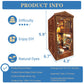 Book Nook Kit - Diy Miniature Model Wooden Dollhouse Booknook With Led Light For Adults Teen, Building Mini Puzzle Toy Bookends