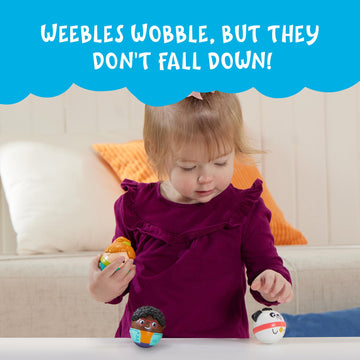Playmonster Playskool Weebles My Best Friends - Weeble Wobble Preschool Toy For Toddlers, 2 Weebles Characters + 1 Weebles Pet Dog For Kids Ages 12 Months And Up