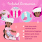Glitter Girls – 14-Inch Posable Doll – Black Hair & Deep Brown Eyes – Rainbow Outfit & Glitter Shoes – Baker’S Hat & Apron – 3 Years + – Ryanne