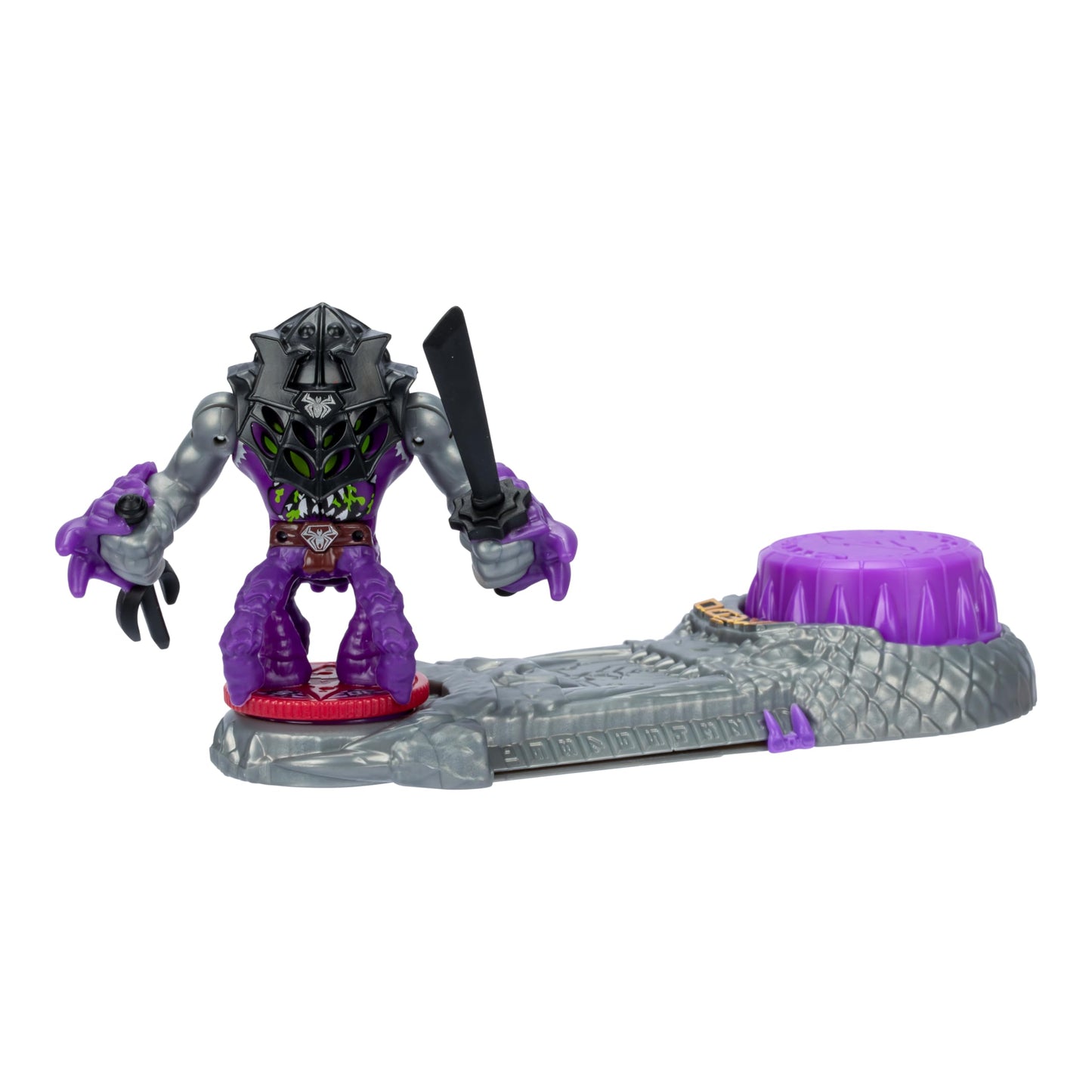 Legends of Akedo Ninja Bosses  Web Weaver  3 Tall Battling Action Figure with 360 cutting edge Defense & Attack Spin Action  Double Defense protective covering That Pops Off When Struck  4 Ninja Bosses to Collect