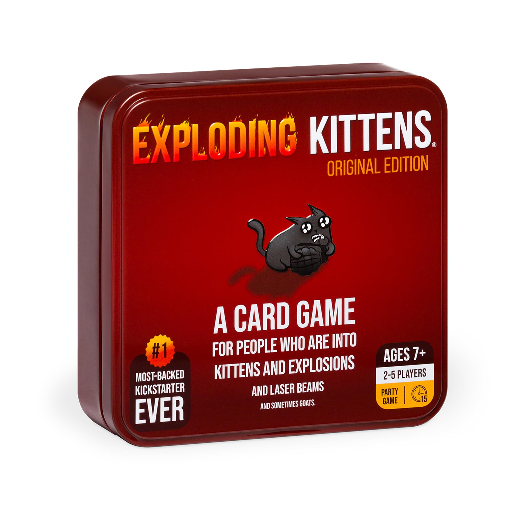 Exploding Kittens Original Edition Card Game in Collectible TIN - 56 C ...
