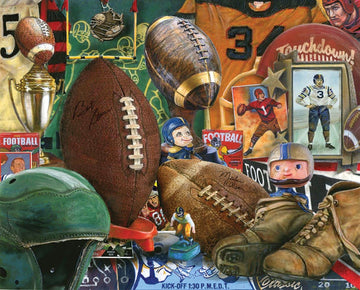 Springbok'S 1000 Piece Jigsaw Puzzle Vintage Football - Made In Usa