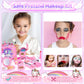 GINMIC Pretend Makeup for Toddlers, Pretend Play Makeup for Little Girls,Toddler Toys Makeup kit with Unicorn Cosmetic Bag for L