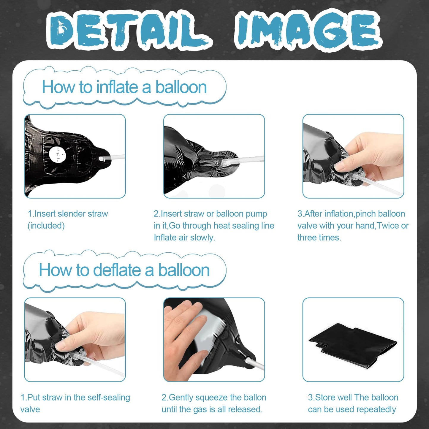 Stcomart 8 Pcs Race Car Party Decorations, Black Number 4 Balloon Checkered Balloons Tire Balloons For Boys 4Th Birthday