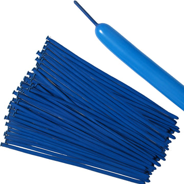 100Pcs 260 Balloons Long Balloons Animals Twisting Balloons Latex Balloon Garland For Birthday Wedding Party Decorations (Blue)