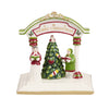 Spode Christmas Tree Miniature Ceramic Village Decoration, 3.25" Multicolored Holiday Decor - Model 1761599