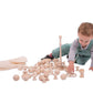 Tickit 73915 Small Wooden Rings - Set Of 10