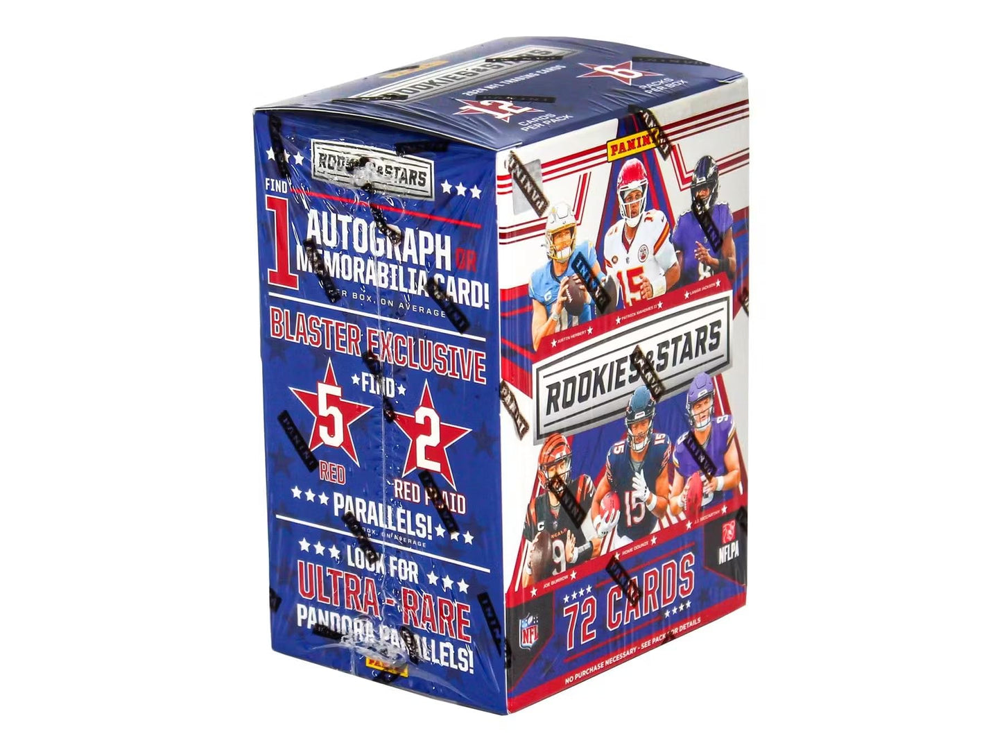 2024 Panini Rookies & Stars Football 6-Pack Hobby Blaster Trading Card Box (1 Autograph or Memorabilia Card)