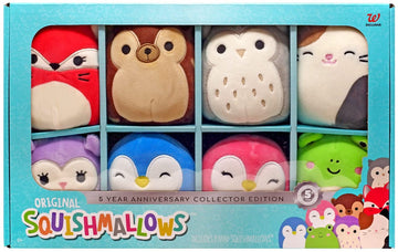 Squishmallows 5 Year Anniversary Fifi, Hans, Hoot, Cameron, Holly, Puff, Piper & Wendy Exclusive 4-Inch Plush 8-Pack Set
