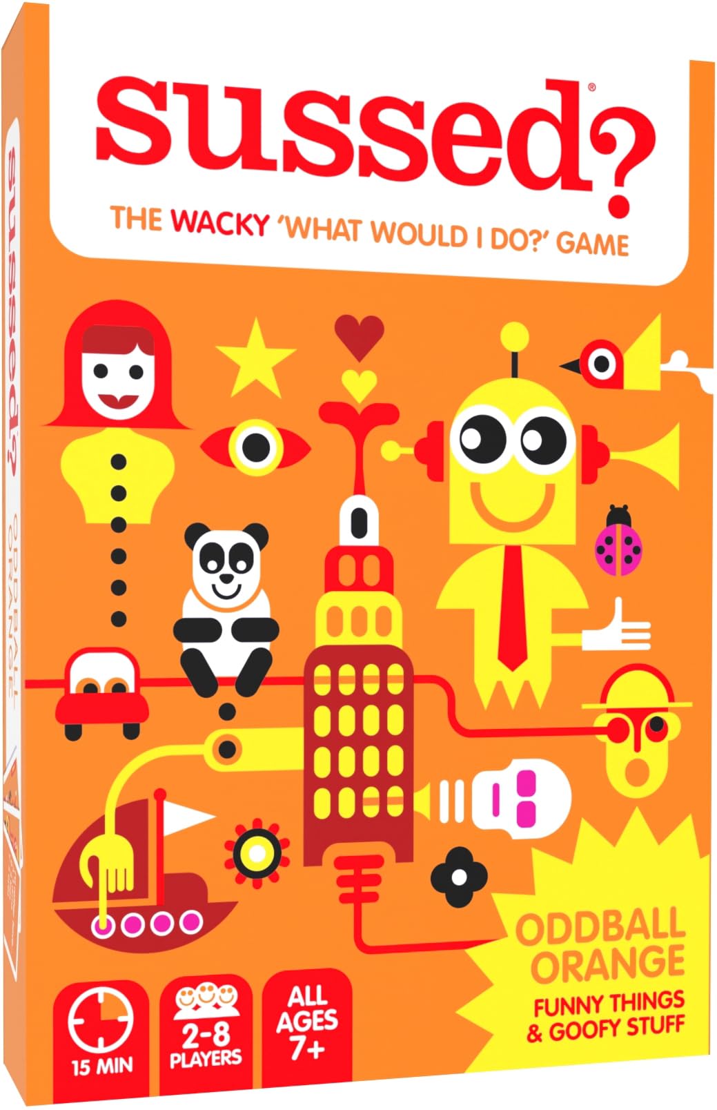SUSSED Wacky Would You Rather Card Game | Travel-Friendly | Ages 7+ | Orange Deck | All Sorts Vol.2