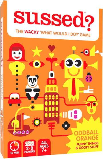 SUSSED Wacky Would You Rather Card Game | Travel-Friendly | Ages 7+ | Orange Deck | All Sorts Vol.2