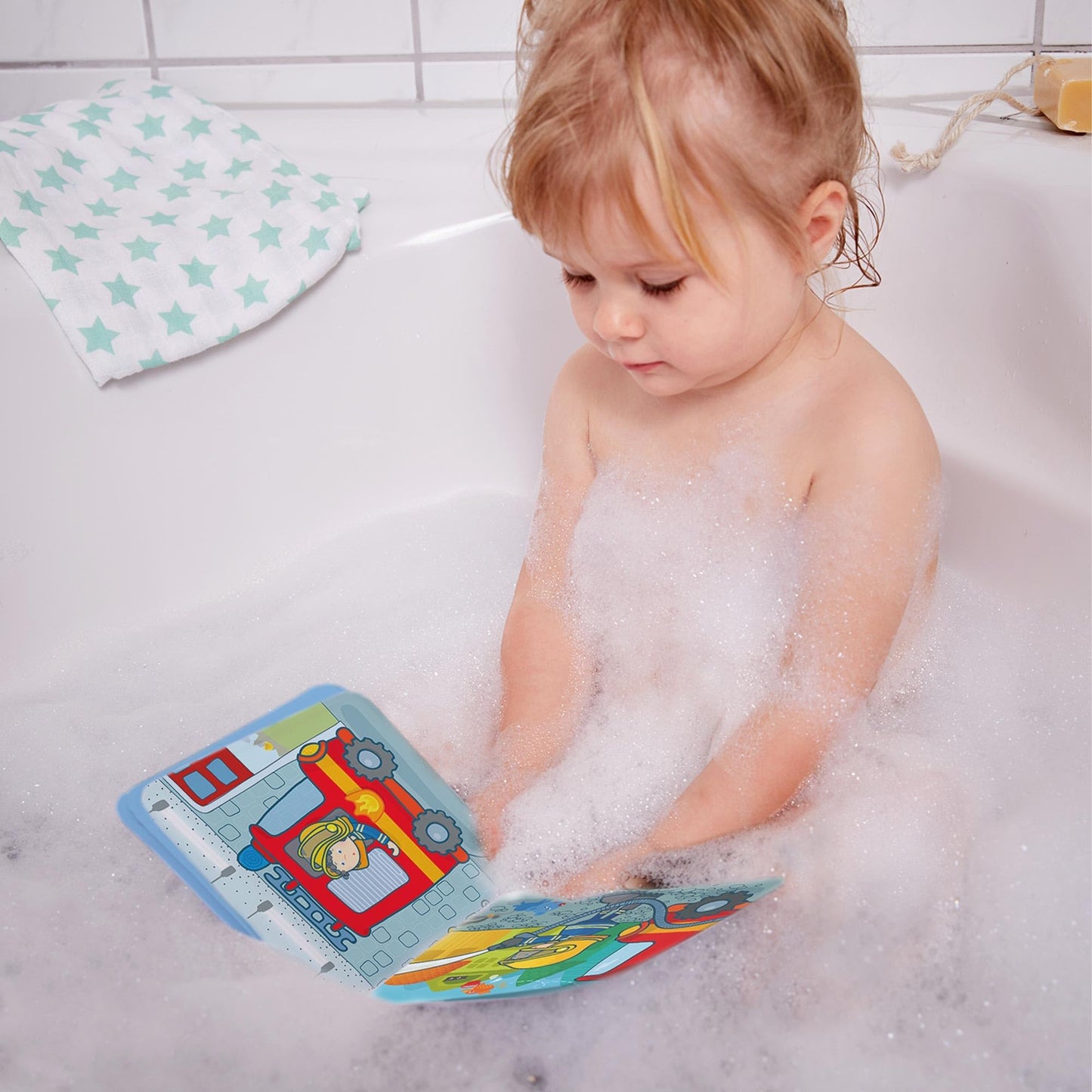 Haba Magic Color Changing Bath Book: Fire Brigade, Bath Toys For Toddlers, Water Toys For Toddlers 1-3 & Water Table Accessories