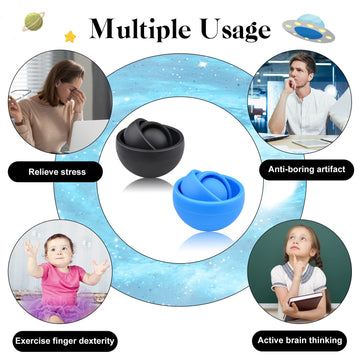 Yrissmiss Fidget Toy Adults 2Pc, Fidget Spinner Sensory Toys For Kids With Autism, Cool Gadgets Gifts For Boys Girls Teens Kids,