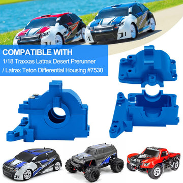 OGRC Front & Rear Bulkhead/Differential Housing for Traxxas 1/18 LaTrax Desert Prerunner/LaTrax Rally/LaTrax Teton (Replace Part