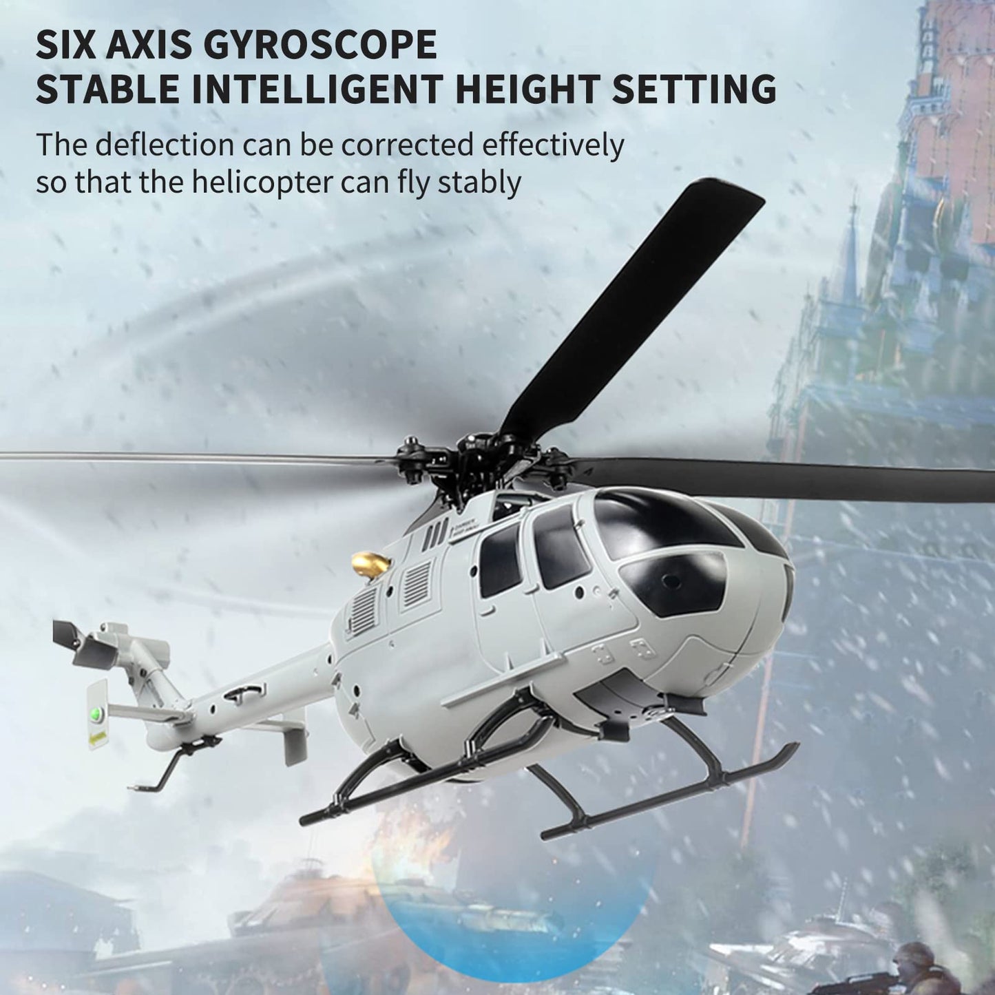 Goolrc C186 Rc Helicopter Rc Drone Single Propeller Without Ailerons 6-Axis Gyro Stabilization Rc Airplane Altitude Hold Girls A