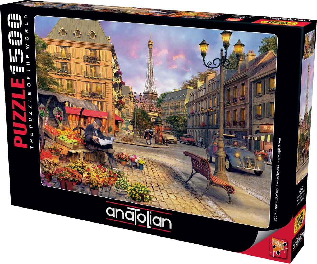 Anatolian Puzzle - Paris Street Life, 1500 Piece Jigsaw Puzzle, #4542