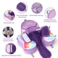 Swimbobo Baby Floats for Pool with Canopy Non Inflatable Soft Skin-Friendly Fabric Material Infant Swim Float for Boys and Girls Swimming Pool Toys (Purple)