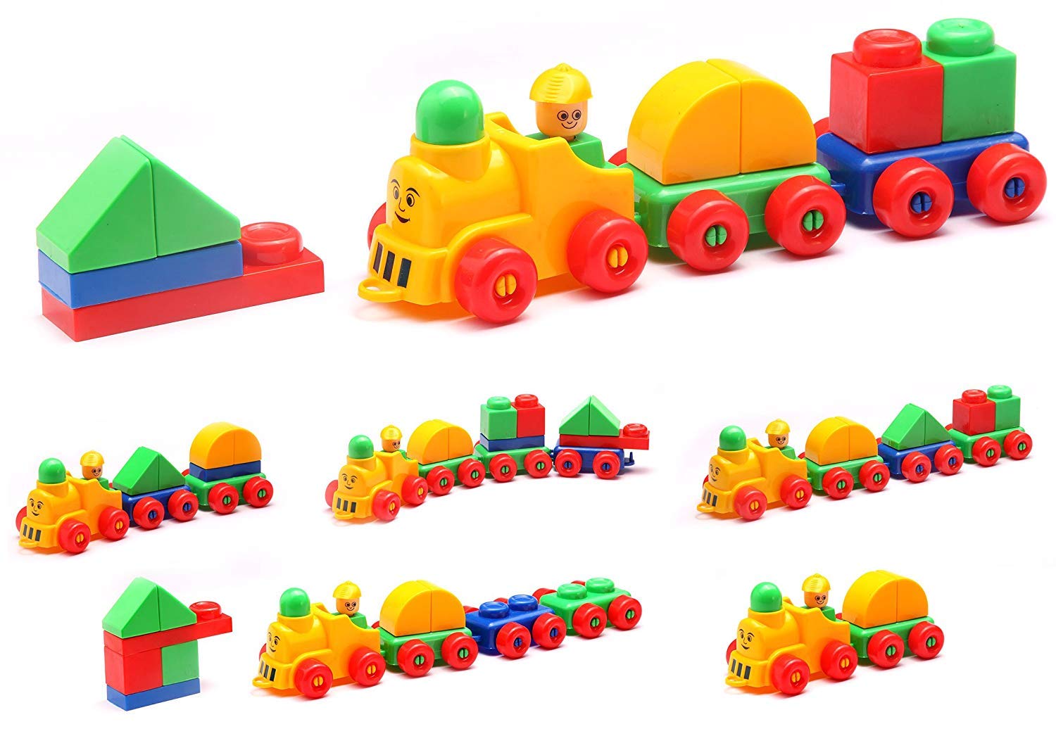 Nabhya TuTuTu Train Blocks Puzzle Early Learning Educational Toy For Kids Age 2 To 5