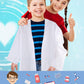 Flotory 10 Pcs Kids Doctor White Coat Scientist Suit Surgeon Suit Uniform Doctor Lab Coat For Boys Girls Career Day Halloween Pr