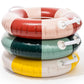 Business & Pleasure Co. Classic Pool Float - Vintage Inflatable Pool Ring For Kids - Riviera Green - S/M