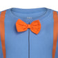 Blippi Boys’ Roleplay T- Shirt And Hat Set For Toddler, Little And Big Kids – Blue/Orange