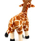 Ice King Bear Small Giraffe Plush Toy - 11 Inch Brown Stuffed Animal, Soft Polyester, Perfect for Zoo Family Collection