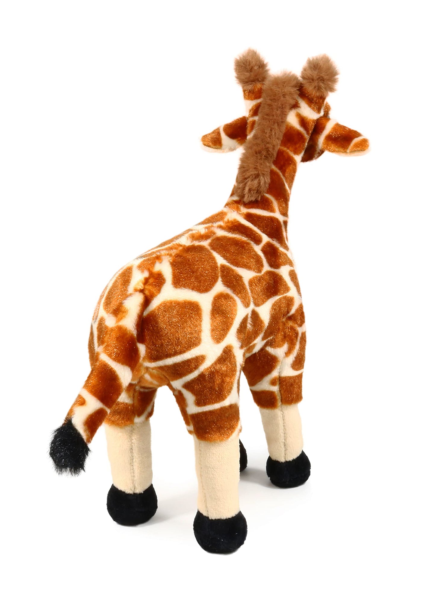 Ice King Bear Small Giraffe Plush Toy - 11 Inch Brown Stuffed Animal, Soft Polyester, Perfect for Zoo Family Collection