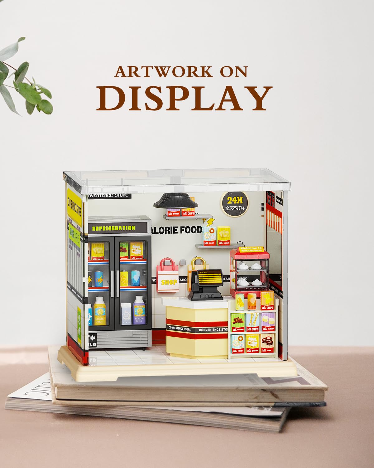DIY Miniature House Kit  Dollhouse Kit  Miniature Kit  DIY Mini House Building Kit for mature-themed Teen  Plastic Tiny House Making Kit  Best Craft Hobbies Gift  Convenience Store