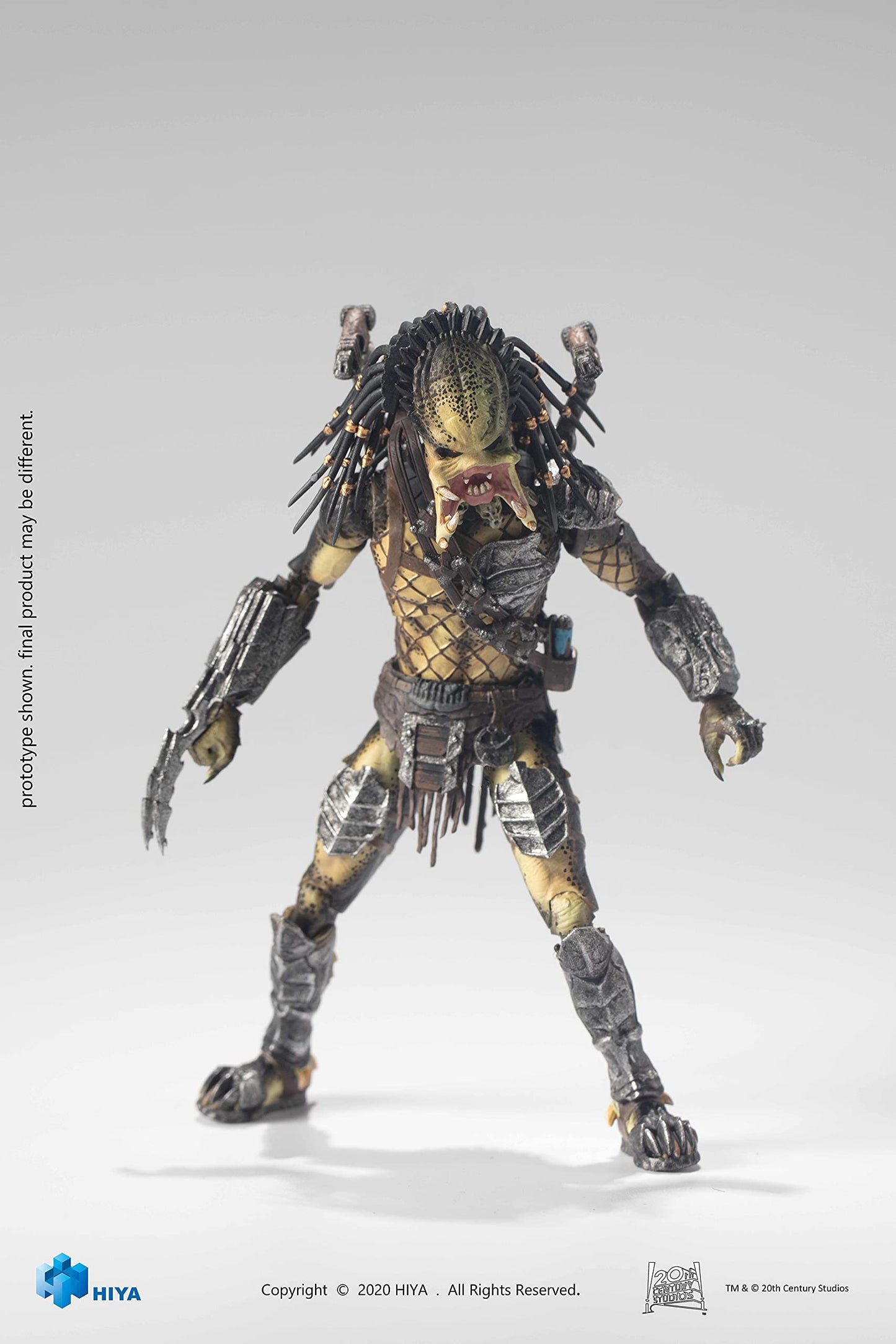 Hiya Toys Alien Vs. Predator 2: Unmasked Wolf Predator 1:18 Scale Action Figure, Multicolor