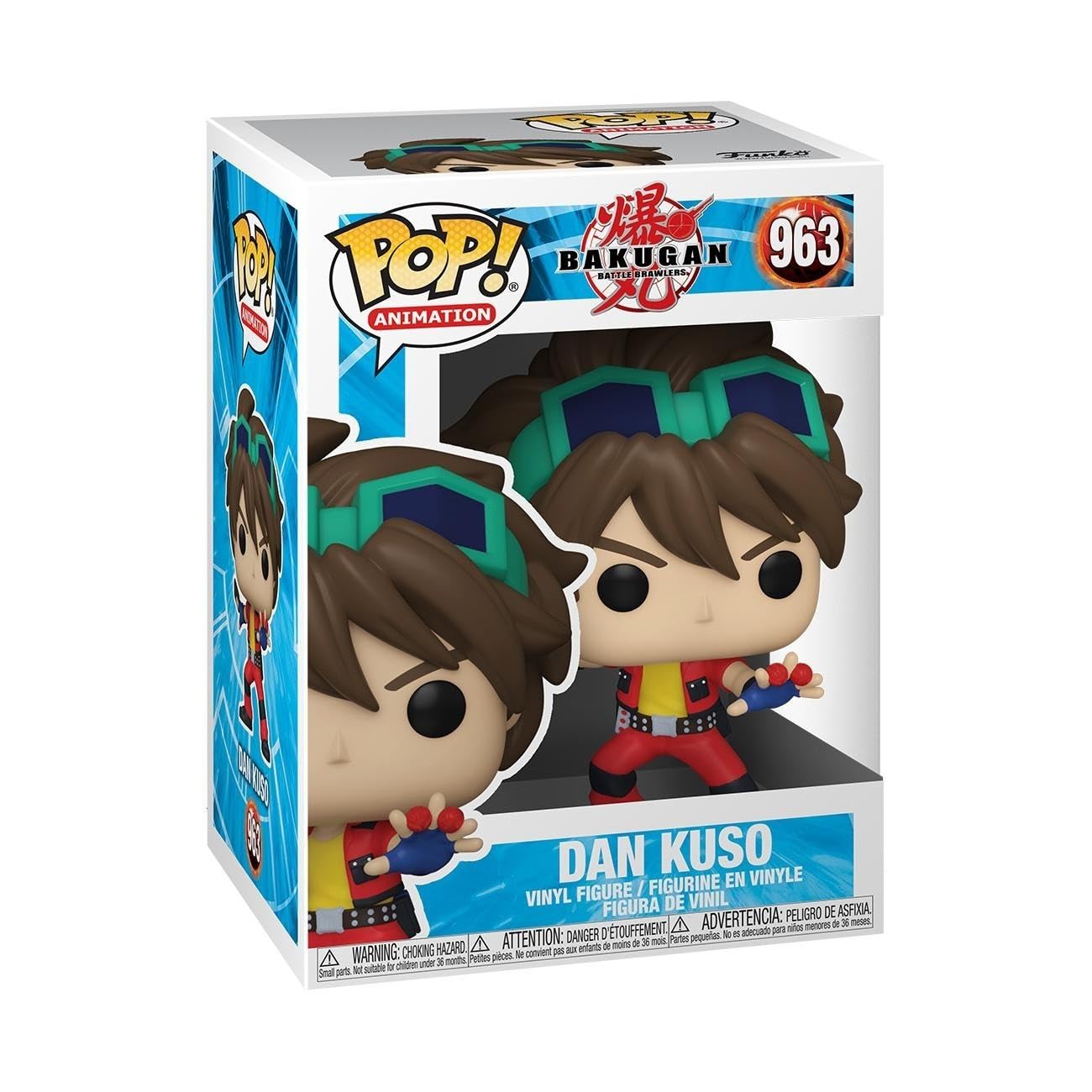 Funko Pop Animation: Bakugan - Dan, Multicolor, One Size