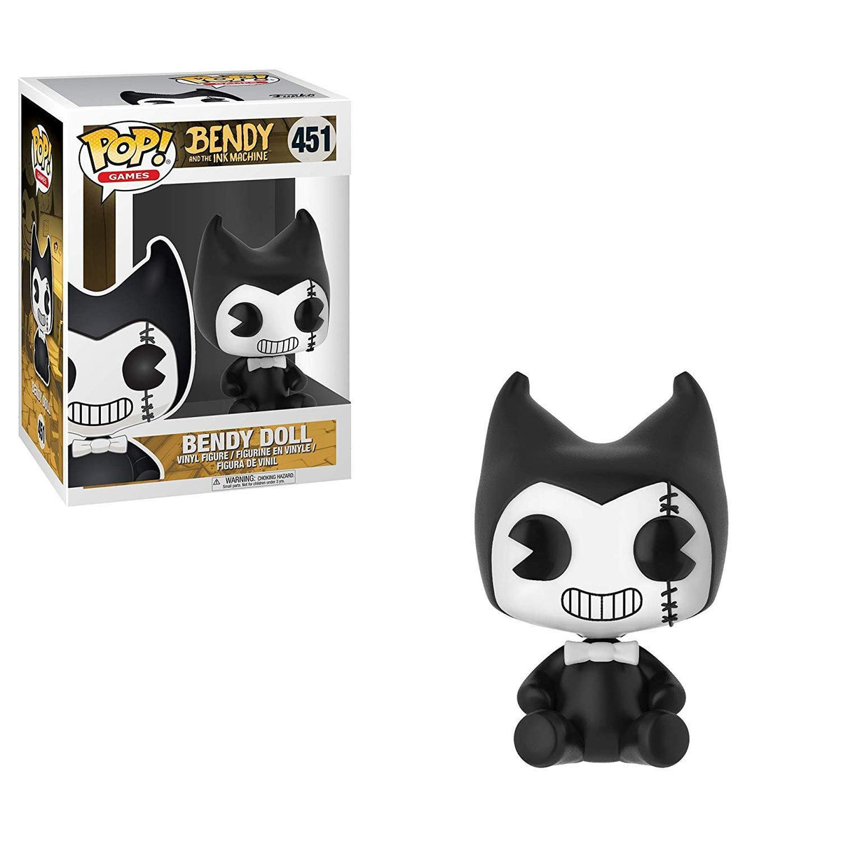 Funko Pop Games: Bendy and The Ink Machine  Bendy Doll Collectible Figure, Multicolor