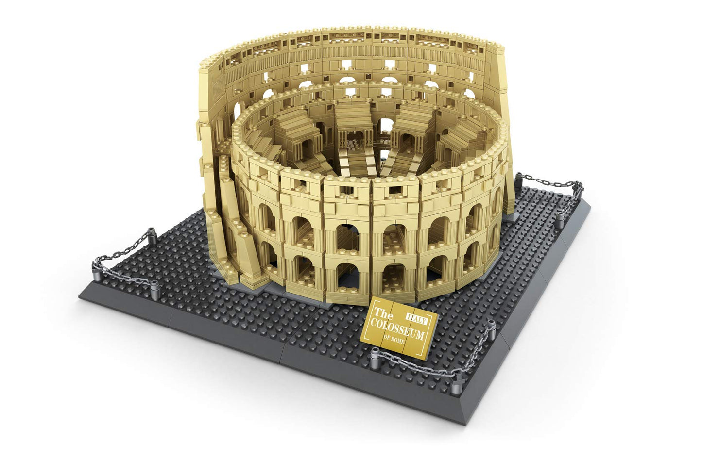 Apostrophe Games Roman Colosseum Building Block Set – 1756-Pieces Colosseum Model Building Blocks For Adults And Kids – Italy’S Colosseum Architecture Kit Famous Landmark Series
