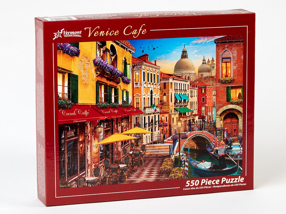 Vermont Christmas Company Venice Cafe Jigsaw Puzzle 550 Piece