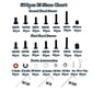 500pcs RC Screw Kit,RC Screws for Traxxas Arrma Axial Redcat HPS SCX10 1/8 1/10 1/12 1/16 Scale RC Cars Trucks Crawler, Screws A