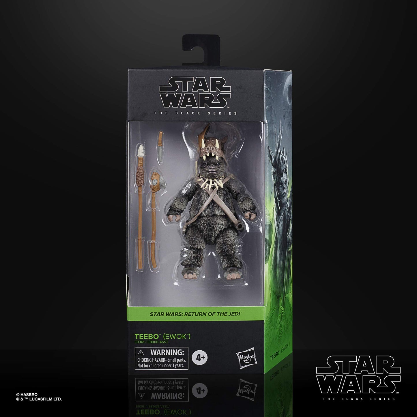 STAR WARS The Black Series Teebo Ewok 6-Inch Action Figure, Kids 4+, Model E93615X0, Collectible Toy