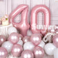 SUWEN 40 Inch Pink Foil Number Balloons 0-9 Jumbo Mylar Birthday Party Decorations for Women