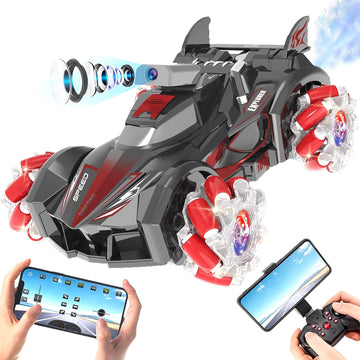 Yasola Rc Car With Camera For Kids, Remote Control 360 Rotating High Speed Stunt Vehicle Toy For Boys And Girls, Rechargeable Ra