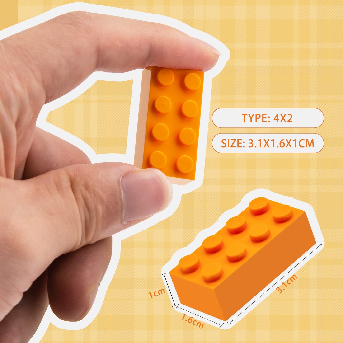 Wyswyg 2X4 Building Bricks 320 Pieces, Transparent Blue Bricks Bulk Kit, Basic Parts Accessories, Classic Creative Building Blocks Set, Compatible With Major Brands