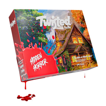 Twisted Puzzles - Hidden Horror Series: Cabin At Black Lake, 1000 Piece Adult Jigsaw Puzzle, Halloween Puzzle, A Scare For Those