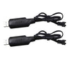 Blomiky 2 Pack 7.4V SM-3P USB Charger Cable for 7.4V 1300mAh Li-ion Battery with SM-3P Plug / 7.4V SM-3P 2