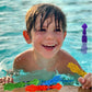 Haktoys Underwater Pool Diving Toy Set For Kids, Practice Diving And Swimming, Multicolor Sinking Squids And Jellyfish (Set Of 12 Pieces)
