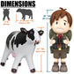 Jet Creations Inflatable Cow Toy, 37" Milk White Phthalate-Free Vinyl, AN-COW, Ideal for Parties, Pool, and Decorations