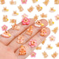 100 Pieces Tiny Flower Capybara For Dollhouse Miniatures Resin Animals For Crafts Mini Capybara For Fairy Garden Micro Landscapi