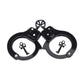 Hualixuan Metal Play Handcuffs, Hand Cuffs Police, Toy Handcuffs For Kids (Black)