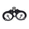 Hualixuan Metal Play Handcuffs, Hand Cuffs Police, Toy Handcuffs For Kids (Black)