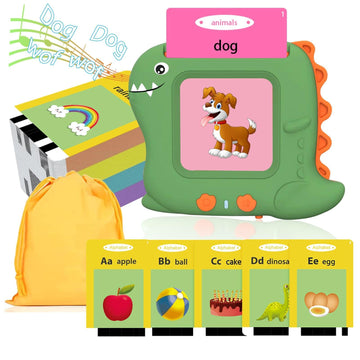 Pocket Speech Talking Flash Cards - 336 Sight Words Toddlers Montessori Audible Speech Buddy Early Learning Flashcards, Autism S
