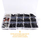 524Pcs RC Screw Kit RC Repair Tool Kit M3 M4 Hex Screws Nut Shell Body Clips Hardware Fastener w/Screw Tray and 17mm Hex Wrench