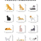 Recur Cats And Dogs Animal Figurines Desk Pets Miniature Figure Cake Topper, 100% Hand-Painted, Mini Pets Figure For Kids - 12 Pcs